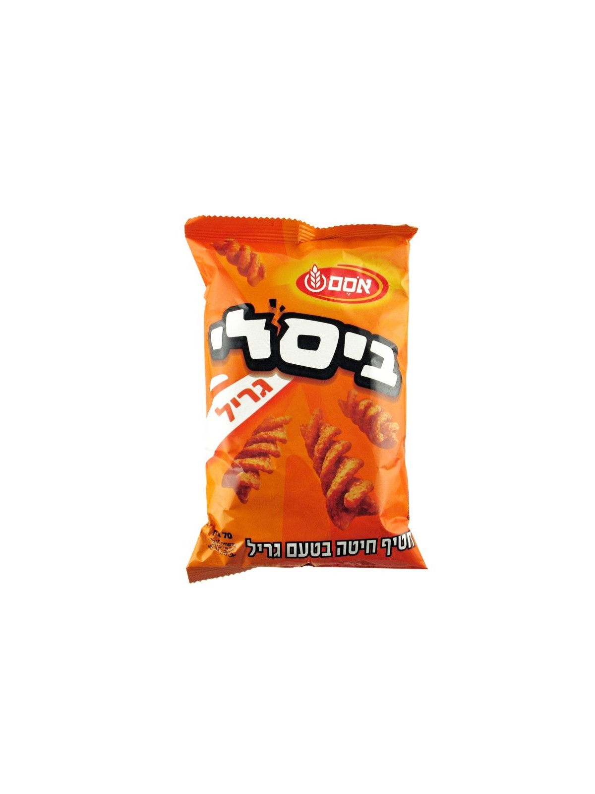 חטיף ביסלי בטעם גריל מאת אסם גודל בינוני | חטיפים ישראלים